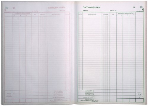 Kasboek Exacompta Manifold ontvangsten dupli 50vel-6