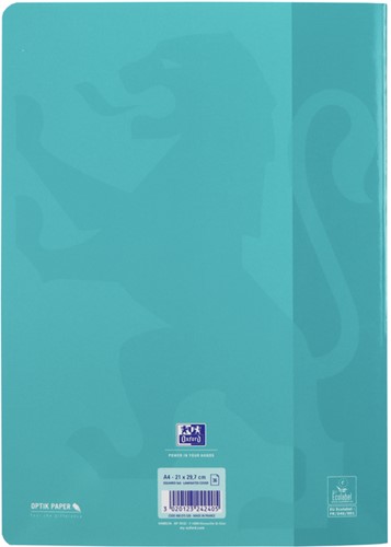 Schrift Oxford School A4 ruit 5x5mm 72 pagina's 80gr assorti-4