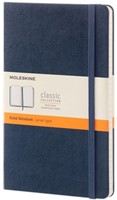 Notitieboek Moleskine large 210X130mm lijn hard cover sapphire blue