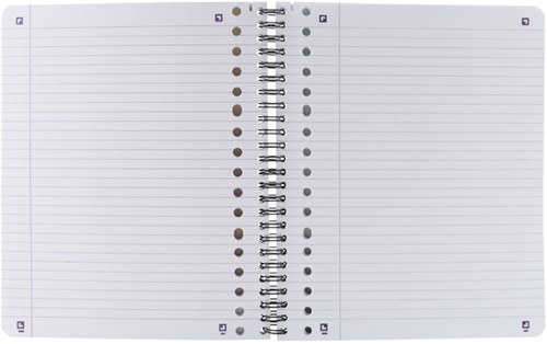 Collegeblok Oxford School A5+ lijn 17-gaats 160 pagina's 80gr assorti-3