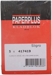 Kladblok Paperplus 12x20cm 200 vel