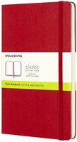 Notitieboek Moleskine large 130x210mm blanco hard cover rood