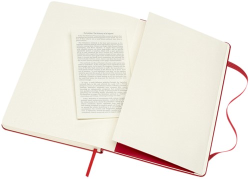 Notitieboek Moleskine large 130x210mm blanco hard cover rood-2