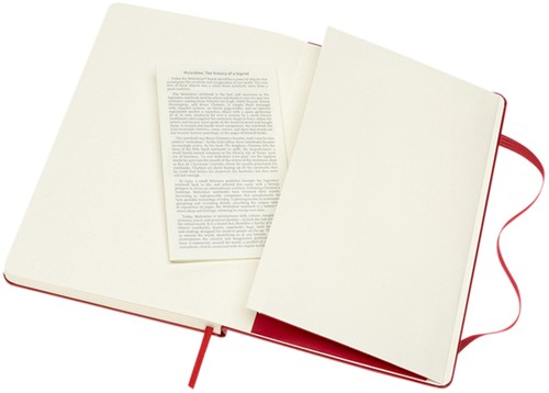 Notitieboek Moleskine large 130x210mm blanco hard cover rood-2