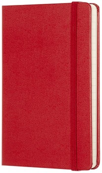 Notitieboek Moleskine pocket 90x140mm lijn hard cover rood-3