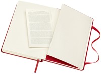 Notitieboek Moleskine pocket 90x140mm blanco hard cover rood-2