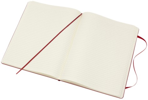 Notitieboek Moleskine XL 190x250mm lijn hard cover scarlet red-1