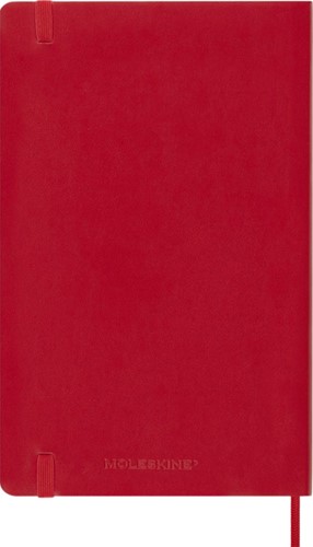 Notitieboek Moleskine large 130x210mm lijn soft cover scarlet red-3