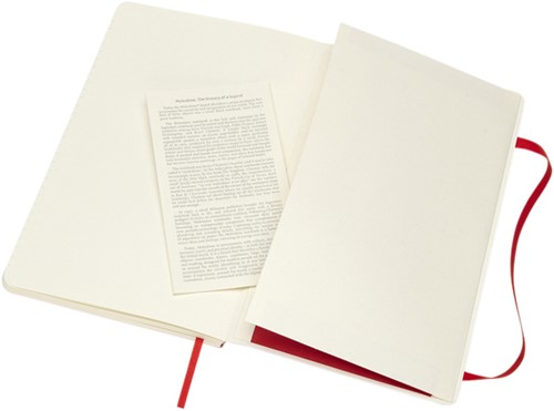 Notitieboek Moleskine large 130x210mm lijn soft cover scarlet red-2