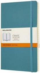 Notitieboek Moleskine large 130x210mm lijn soft cover reef blue