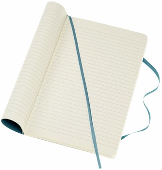 Notitieboek Moleskine large 130x210mm lijn soft cover reef blue-1