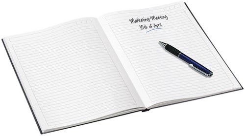 Notitieboek Leitz WOW A4 160blz 90gr lijn zwart-3