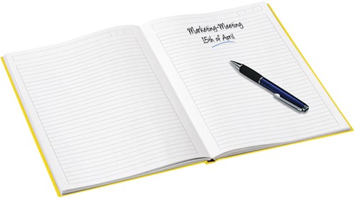 Notitieboek Leitz WOW A5 160blz 90gr lijn geel-3