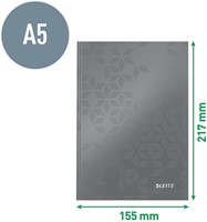 Notitieboek Leitz WOW A5 lijn zwart-5