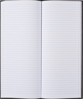 Notitieboek 135x330mm lijn 192blz 70gr grijs gewolkt-2