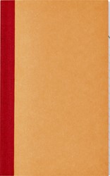 Kasboek 135x83mm 72blz 1 kolom oranje