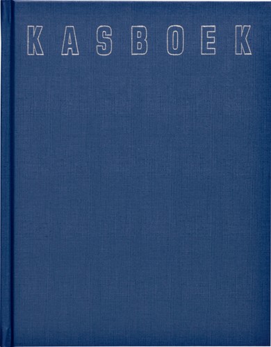 Kasboek 165x210mm 192blz 1 kolom blauw