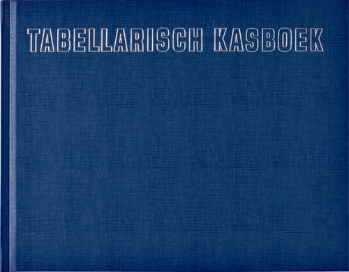 Kasboek tabellarisch 210x160mm 96blz 8 kolommen blauw