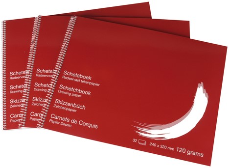 Schetsboek Papyrus 240x320mm 120gr 32 vel-3