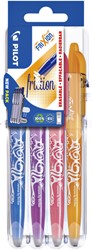 Rollerpen PILOT friXion medium fun assorti Set2Go à 4 stuks