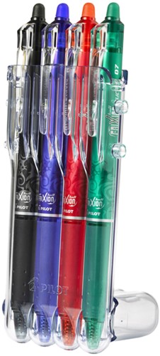 Rollerpen PILOT friXion clicker medium basis assortt Set2Go à  4 stuks-3