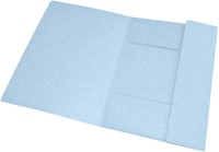 Elastomap Oxford Top File+ A4 3 kleppen 390gr pastel blauw-2