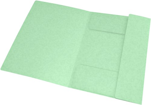 Elastomap Oxford Top File+ A4 3 kleppen 390gr pastel groen-3