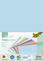 Fotokarton Folia 2-zijdig A4 pastel 50 vel 10 kleuren