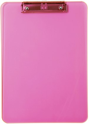 Klembord MAUL A4 staand transparant PS neon roze-3