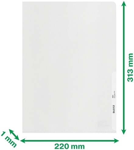 Insteekmap L-model Leitz Recycle A4 0.10mm PP transparant  25 stuks-5