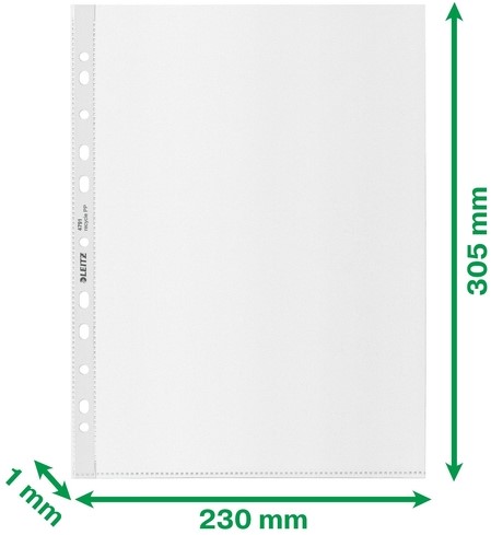 Showtas Leitz Recycle A4 11-gaats PP 0.10mm transparant 25 stuks-2