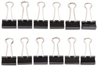 Papierklem Maul 215 Foldback 19mm capaciteit 7mm zwart p/12-3