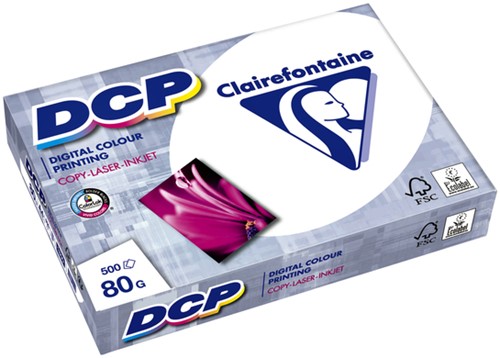 Laserpapier Clairefontaine DCP A4 80gr wit 500vel