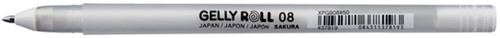 Gelschrijver Sakura Gelly Roll 08 medium 0.4mm wit-3