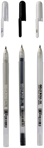 Gelschrijver Sakura Gelly Roll Metallic set à 3 kleuren-1