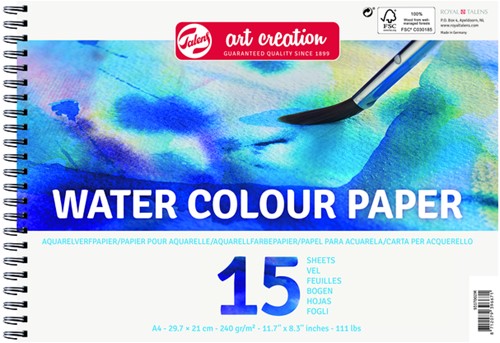 Aquarelverfpapier Talens Art Creation A4 15 vel 240gr