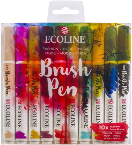 Ecoline Brush Pen set 10 Fashion-3