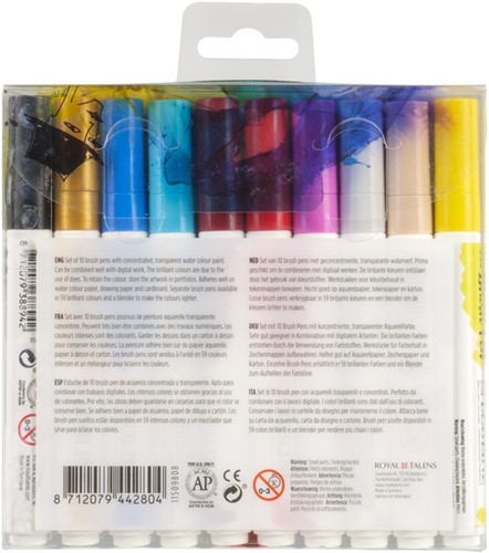 Brushpen Talens Ecoline set à 10 stuks mode-1
