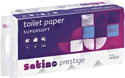 Toiletpapier Satino Prestige 4-laags 150vel wit 043030