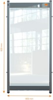 Bureauscherm Nobo modulair doorzichtig PVC 40x82cm-2