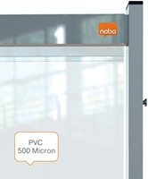 Bureauscherm Nobo modulair doorzichtig PVC 40x82cm-2