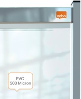 Vloerscheidingspaneel Nobo vrijstaand doorzichtig PVC 148x206cm-3