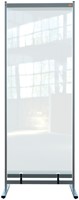 Vloerscheidingspaneel Nobo vrijstaand doorzichtig PVC 78x206cm