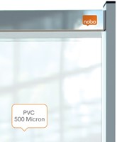 Scheidingswand Nobo vrijstaand doorzichtig PVC 148x206cm-2