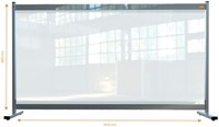 Bureauscherm Nobo doorzichtig PVC 86x147cm-5