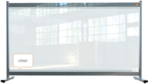 Bureauscherm Nobo doorzichtig PVC 86x147cm-7