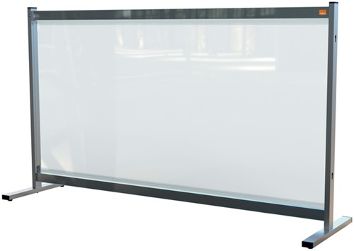 Bureauscherm Nobo doorzichtig PVC 86x147cm