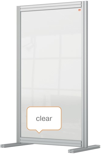 Bureauscherm Nobo modulair transparant acryl 60x100cm-3