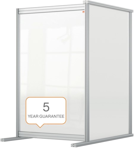 Bureauscherm uitbreidingspaneel Nobo modulair transparant acryl 60x100cm-2