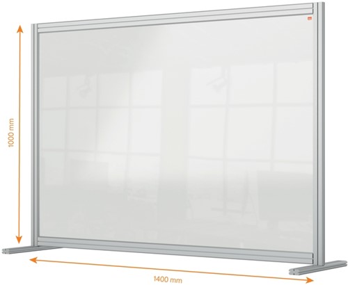 Bureauscherm Nobo modulair transparant acryl 100x140cm-2